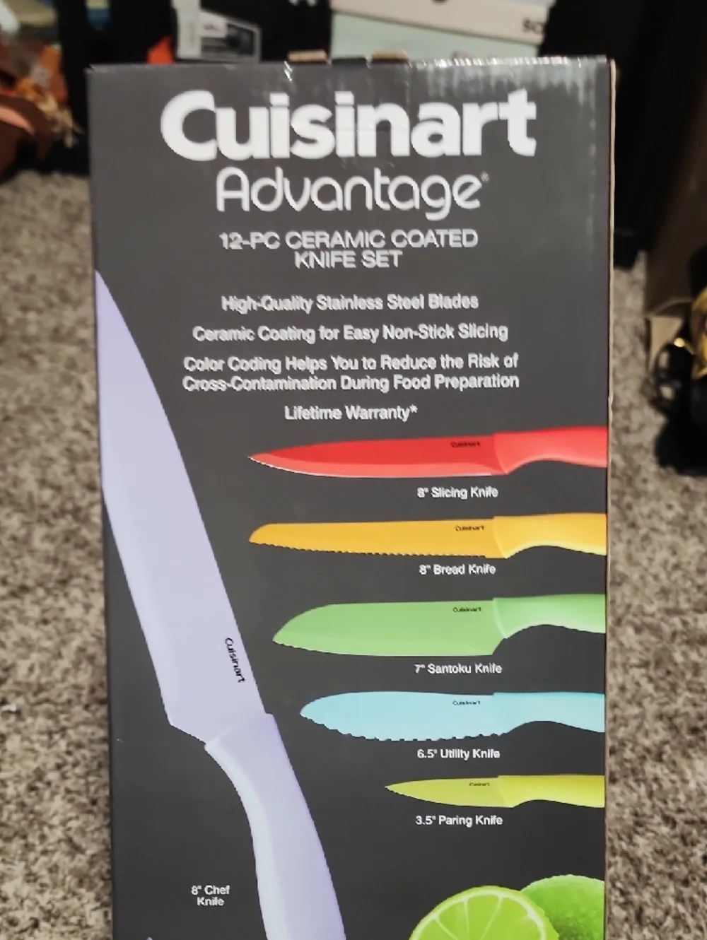 Cuisinart Ceramic-Coated Knife with Matching Guard Set - Picture 4 of 4